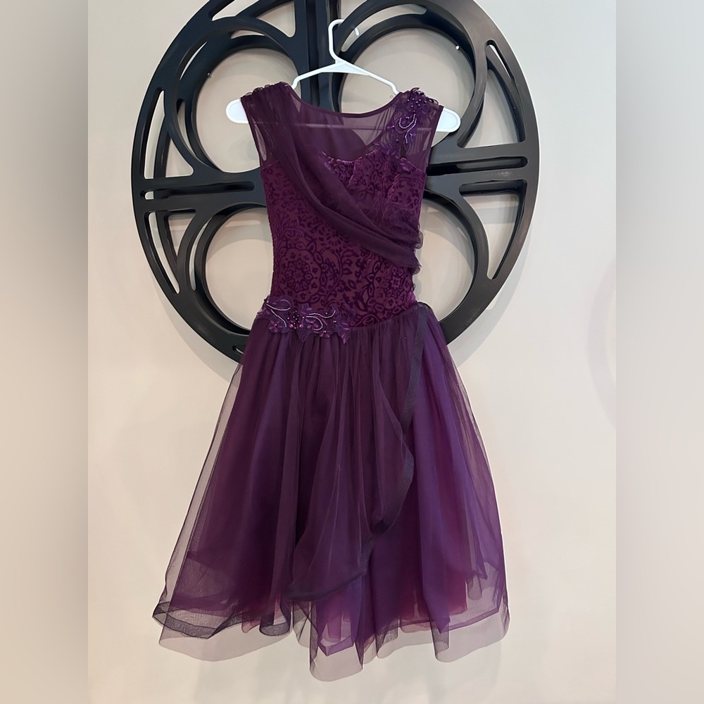 Weissman Burgundy ballet dance costume, extra small adult